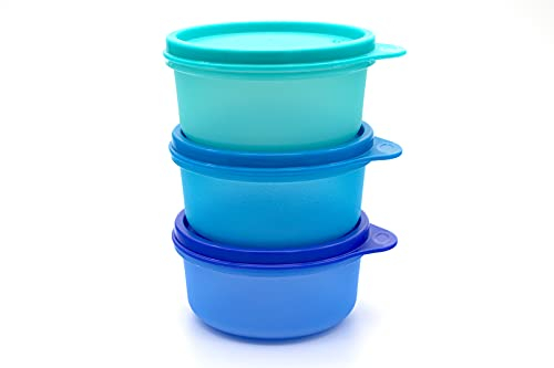 Tupperware Ramequins frigo 200 ml turchese + blu + blu scuro 35166