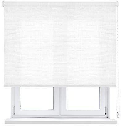 VIEWTEX Tenda a Rullo Translucent Shape Bianco 220 X 250cm - Made in Europe - 5 Anni di Garanzia