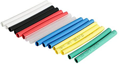 Heat Shrink Tubing Kit, Heat Shrink Tubes Wire Wrap, Ratio 2:1 Electrical Cable Sleeve Assortment for Long Lasting Insulation Protection (ID 4mm, 7 Colors) 42pcs
