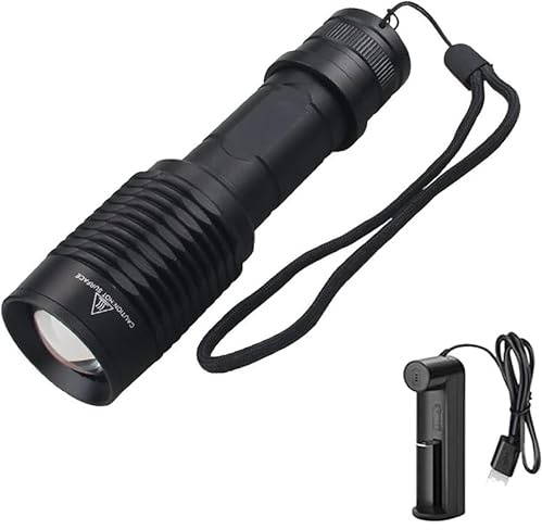 WESLITE Infrarot Taschenlampe 940nm, 5W IR Licht Taschenlampe für Nachtsicht, Jagd, Zoomfähig IR Strahler (Muss mit Nachtsichtgerät Verwendet Werden)