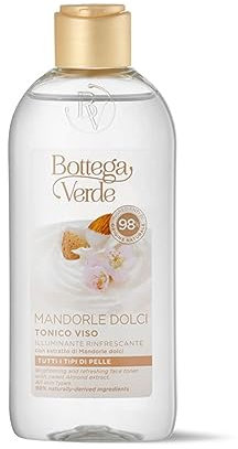 Bottega Verde - Mandorle dolci - Tonico viso - illuminante rinfrescante (200 ml) - tutti i tipi di pelle
