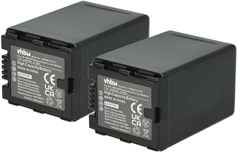 vhbw 2x batteria compatibile con Panasonic HDC-TM900 videocamera camcorder (3300mAh, 7,2V, Li-Ion) con infochip
