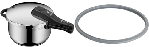 WMF Perfect Schnellkochtopf Induktion 4,5l, Dampfkochtopf & Ersatzteil Dichtungsring Schnellkochtopf 22 cm, für Schnellkochtopf 3l, 4,5l, 6,5l, 8,5l, Silikonring, Silikon