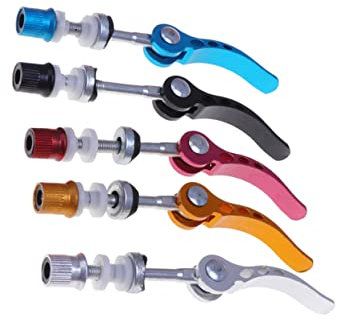 SUPVOX 5pcs Bike Quick Release Lever Axle Set Wheel Hub Bolt Skewers Sturdy Easy to Use for Cycling