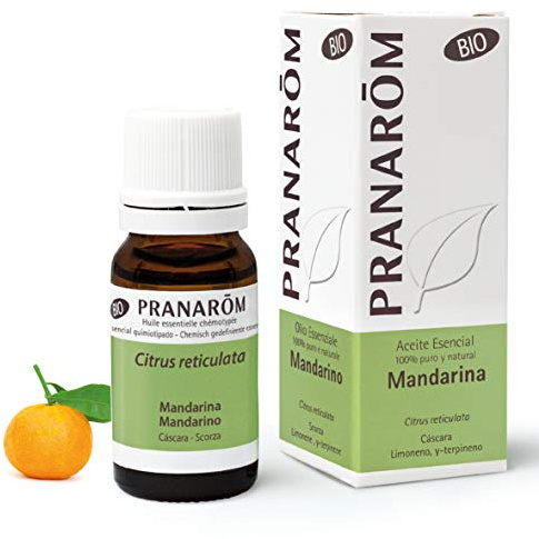 PRANARÔM Olio Essenziale di Mandarino Bio - Aromaterapia, Anti-Stress e Rilassante Naturale - Supporta il sistema respiratorio - Ideale per Diffusore e Massaggi - 10ml | Digestion et transit Détox et minceur Sommeil et détente