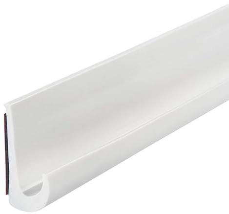 Inscrip Grondaia RV a forma di J, altezza 50 mm, autoadesiva a forma di J, grondaia RV, striscia antigoccia in PVC, striscia antipioggia in PVC, striscia di deviazione pioggia per tetto per camion