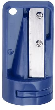QUARKZMAN Zimmermanns Bleistiftspitzer Tischler Bleistiftspitzer für Zimmermannsbleistift Manueller Bleistift Spitzer Tragbares Bleistift Spitzer Anspitzer für Holzbearbeitung, Dunkelblau