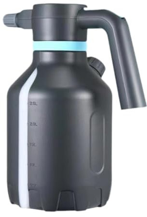 Fenteer Botella de Agua con pulverizador eléctrico de 2500 ml, pulverizador automático para Plantas, Mango ergonómico, Recargable de Mano, para Limpieza de
