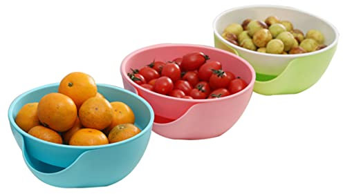 FELTECHELECTR Snackschale Mit Abnehmbarem Design Nussschale Für Pistazien Sonnenblumen Kirschen Und Snacks Spülmaschinenfestes Kunststoff-organizer Mit Zwei Schalen Zum Servieren Und Aufräumen