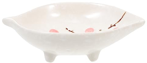 JUMPLAWN Ceramic Hamster Food Bowl for Squirrels Small PET Feeding Dish Anti-Bite Design for Hamsters Hedgehogs and Other Small Animals