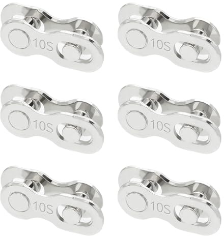 6 Pares Conectores de Cadena de Bicicleta, Cadena de 10 Velocidades Eslabones Faltantes para Bicicletas Conector Liberación Rápida EslabóN Perdido de Bicicleta Fáciles de Quitar Reutilizables