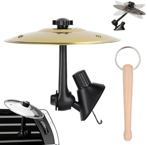 OIXYAZ Platillo Bateria Para Coche,Platillo De Choque De Coche, Paquete de De Batería Para Coche, Plato De Hierro Para Coches Fácil De Instalar Y Duradero,Decoración(Dorado)