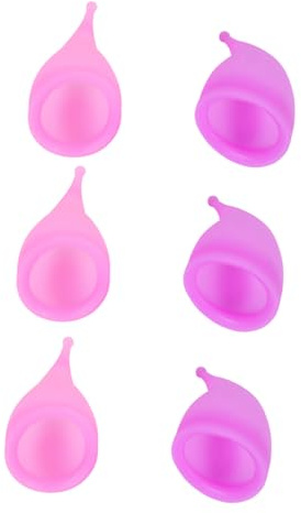WEKAMOS Menstruationsbecher und Hohe Reißfestigkeit 30ml aus Silikon Tropfsicher 6 Stück für Schwimmen und Wandern
