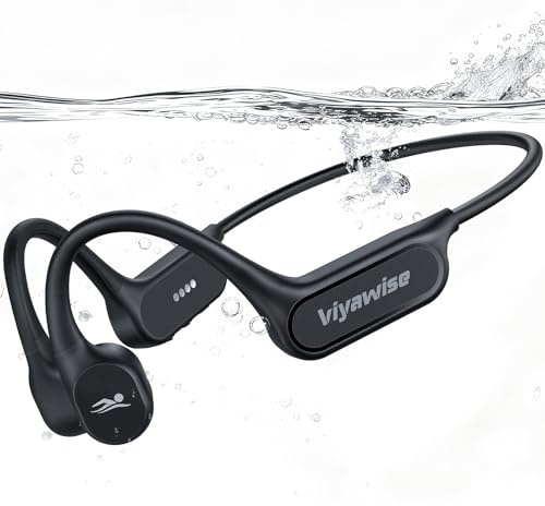 Belife B11 Bone Conduction Headphones, IP68 vattentäta hörlurar för simning, 32 GB och Bluetooth 6.0 trådlösa undervattensöppna öronhörlurar med mikrofon för sport