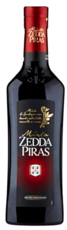 Zedda Piras Mirto Rosso di Sardegna, Liquore Sardo, 32%, 70 cl, Confezione da 6 Bottiglie