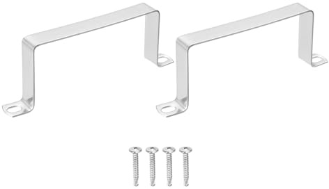QUARKZMAN 2 Piezas Abrazadera En Forma De U Para Tubo Cuadrado 120x60mm | Soporte En Forma De U De Acero Inoxidable 304, Abrazadera De Correa Cuadrada, Con Tornillos, Para Tubos Barra