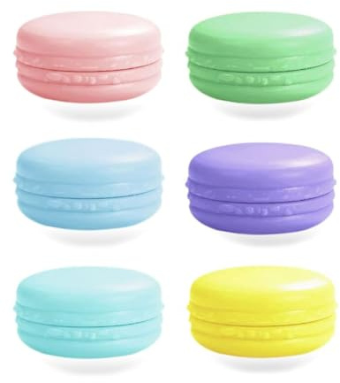 UYRVAPE 6 Stück Döschen 10ml Cremedosen, Leerdose Kleine Dosen Tiegel zum Befüllen Set mit Auslaufsicherem Deckel für Lotion Creme Lippenbalsame Kosmetik(6 Farben)