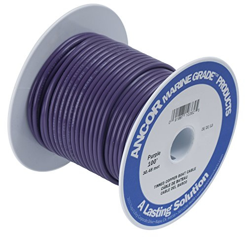 Ancor 102750 Marine Grade Electrical Primary Tinned Copper Boat Wiring (16-Gauge, Purple, 500-Feet)