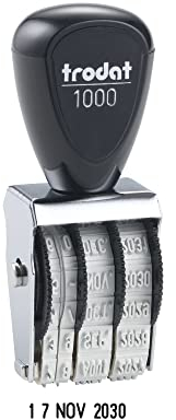 Trodat 1000 Classic Datumsstempel Monat abgekürzt, Größe 3 x 19 mm (französische Version)