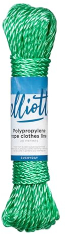 Elliott - Cuerda para tendal (Polipropileno), Color Verde