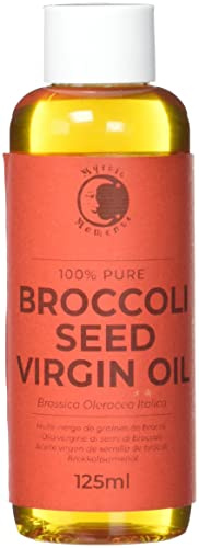 Mystic Moments | Olio vettore di semi di broccoli vergini | 125ml | Olio vettore di semi di broccoli vergini per pelle, capelli, massaggio e formule cosmetiche.
