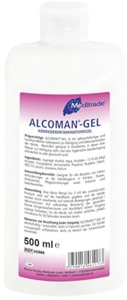 Meditrade Alcoman-Gel 10 x 500 ml Flasche Händedekontaminationsgel