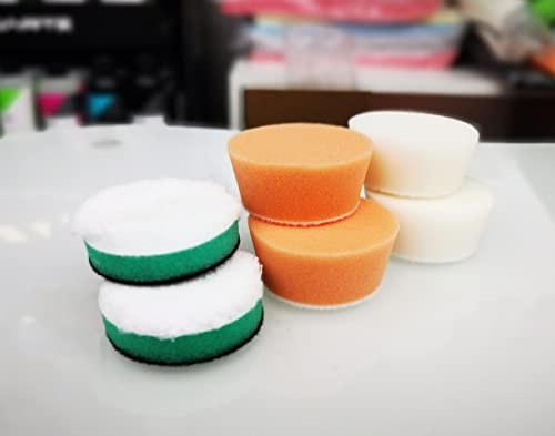 CarPro Nano Mini Polierpads 50mm Mikrofaserpad Mediumpad Hochglanzpad SET 6er