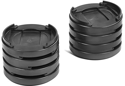 Ausla Möbelerhöher Set, 8 Stück Multifunktionale Betterhöhung, Elefantenfuß Tischerhöher für Tisch, Schreibtisch, Sofa, Schwarz