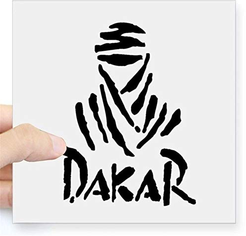 HSIOVE 2ST Dakar Rally Auto-Fenster-LKW SUV Auto-Tür-Motorrad-Tool Box Notizbuch-Laptop-Aufkleber-Abziehbild Einfache Reinigung (Farbe: Schwarz)