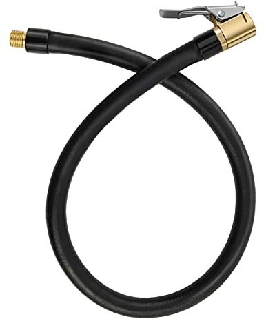 sciuU 40cm / 15.7 inches Extension Tube Hose for Portable Air Inflator Compressors, Quick Easy-Clip Schrader Valve Bike Car Motorcycle Bicycle Tyre Air Pump Inflator Replacement Hose