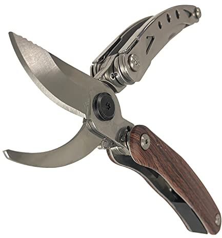 IGRARK Pruning Shears, 7 in 1 Garden Pruners, Multitools Folding Gardening Shears, 8 Professional Garden Scissors, Garden Clippers, Garden Shears Pruning, Pruning Scissors