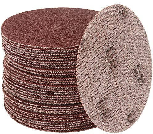 BaiNuo 35Pc 5 Inch 125mm Hook & Loop Mesh Sanding Discs 80 120 180 240 600 Grit Abrasive Dust Free Disc Anti-Blocking Long-Lasting Sharp Grinding Sandpaper for Car Wood Stone