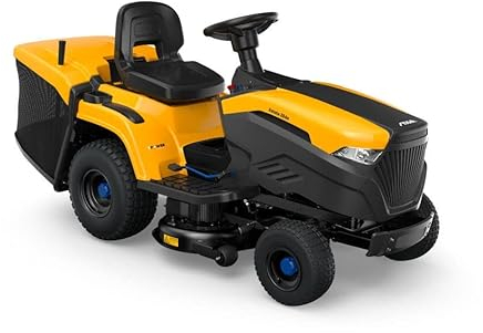 STIGA Estate 384e Elektro-Rasentraktor, 48V 30Ah Akku, Schnittbreite 84cm, 240L Fangsack, für Gärten bis 3000m²