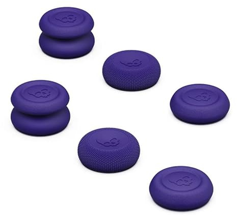 Pulgar Grip Caps Set para Rog Ally/Steam Deck, Silicona Thumbsticks Grips Joystick Caps Consola de Juegos Caps Stick Controller (Negro)