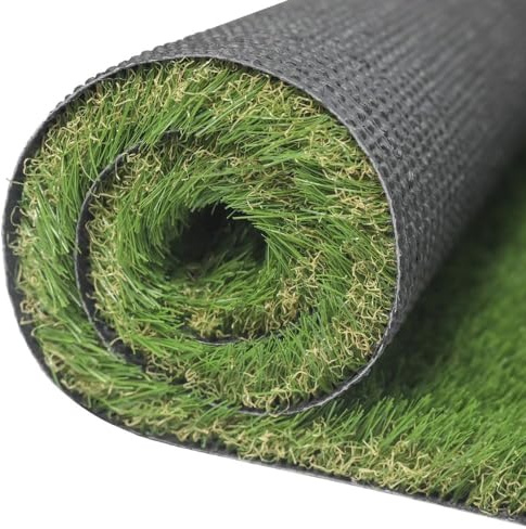 Prato Sintetico Erba Tappeto Manto Giardino Colore 4 Sfumature Effetto naturale Altezza 20mm 30mm 40mm 50mm Anti UV Atossico Drenante Varie misure (20mm 2x10mt 20mq)