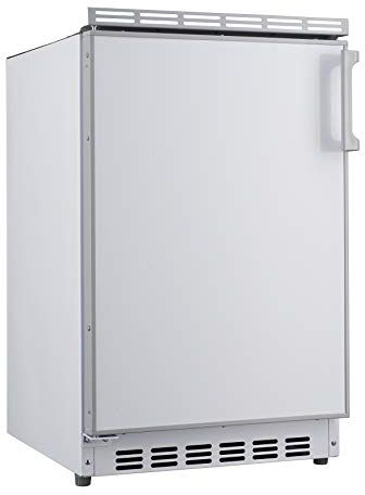 PKM KS82.3EUB Unterbaukühlschrank mit Gefrierfach | 83 Liter Nutzinhalt | wechselbarer Türanschlag | Höhenverstellbare Füße | LED-Beleuchtung | 41 dB | 50 cm Breite | Weiß