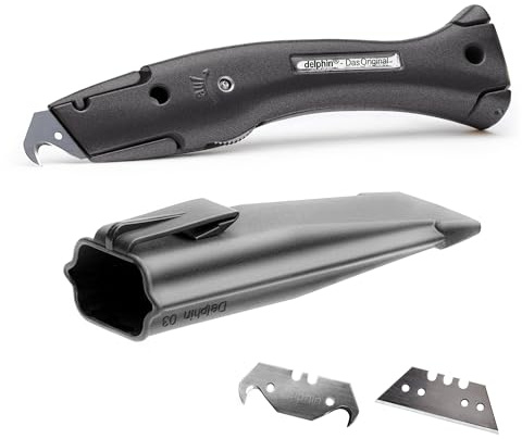 Delphin®-03 Farb Edition inkl. Klingen und Kunststoffköcher, Teppichmesser