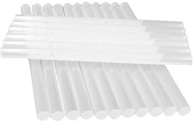 COHEALI 100PCS Pack of Melt Adhesives 7mm x 19cm Versatile Glue Sticks for Metal Wood Fabric Easy to Use