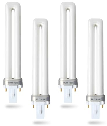 PL9/SP41K 2 Pin 9W Fluorescent Single Tube,Replacement Bulb for Sylvania 21273,Sunlite 60060,Feit Electric,Philips 148700,TCP 32009,G23 Base,4100K Cool White(4Pack)