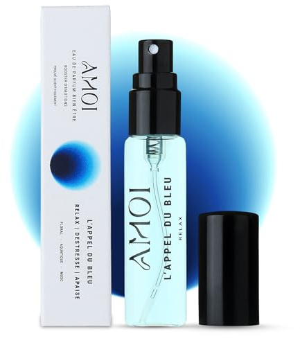 AMOI - L' APPEL DU BLEU - Eau de Parfum Entspannend 10 ML - Duftnoten aus Bergamotte, Maiglöckchen & Weißem Moschus - +85% Natürlich - Emotionsbooster