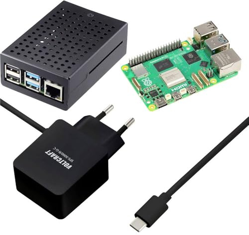 TRU Components Pure Set Raspberry Pi® 5 B 2 GB 4 x 2.4 GHz inkl. Netzteil, inkl. Gehäuse
