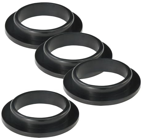 4PCS 40mm (1.57) Silicone Sealing Gaskets - L/O/Convex Shape Washers for Bathroom Sink Drain, Basin Waste Pipe & Odor-Proof Drainage