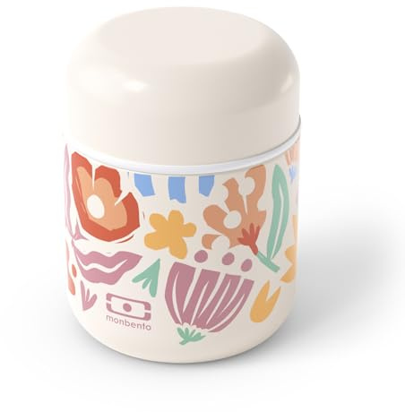 monbento - Fiambrera Termica Niños Capsule graphic Papercut - Fiambrera Acero Inoxidable Infantil para Comidas Calientes/Frías hasta 5 Horas - Lonchera para Niños Ideal para Fruta/Compotas/Puré