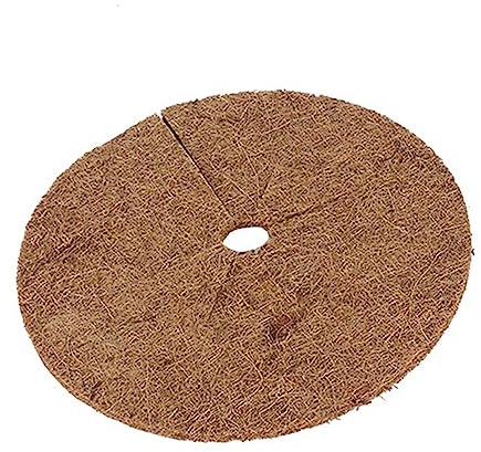 Gatuida Estera Plana De De Estera Redonda Antihierba Para Macetas Para Jardín o Terraza Material Natural Sin Anillos