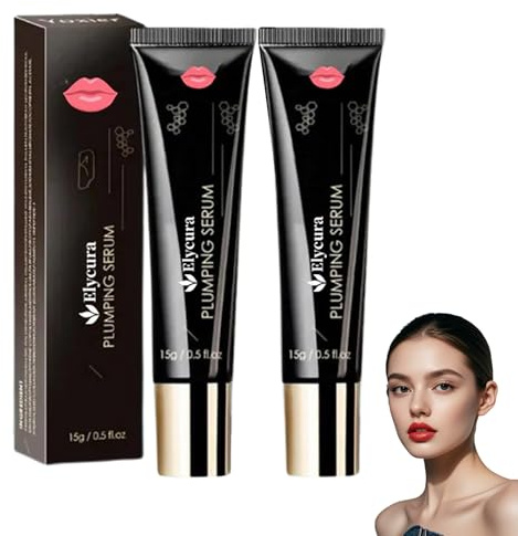 Elycura Lip-Booster-Serum,Elycura Lip Booster Serum, Elycura Lip Oil Plumper, feuchtigkeitsspendende und pflegende Öle für die Lippen (2)