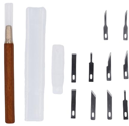 Fafeicy Hobbykniv med SK5-kolstålblad, ergonomisk precisionsskärare för pyssel och scrapbooking