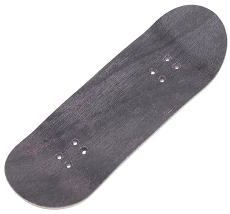 WHAMVOX Mini Patineta de Dedo de Madera Negra, Construcción Resistente y Ligera, Juguete Novedoso Dedos Adecuado para Entretenimiento y Decoración