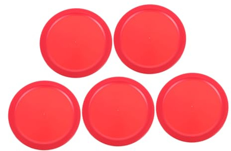 VICASKY 5stücke Mini-airhockeytisch Für Junge Mädchen Mini-airhockey Kleines Hockeyset Tischhockeyspiel Airhockey-ersatzteile Runde Pucks Für Erwachsene Und Junge Mädchen Hockeyzubehör