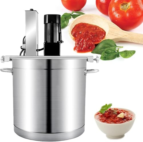 Miscelatore automatico per alimenti commerciale, miscelatore elettrico per marmellate, macchina miscelatrice automatica in acciaio inossidabile da 20 l/25 l/40 l, frullatore automatico per m