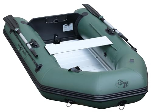 Alpuna ALPUNAnautic SM 230 Aluboden Schlauchboot, stabiles Angel- und Freizeitboot mit Aluminium-Boden
